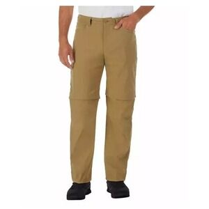Eddie Bauer Convertible Tech Pants 38x30 Beige Khaki Hiking Outdoor Gorpcore Zip